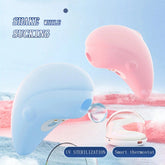Vibrador de succión con calefacción Dolphin con carcasa esterilizante